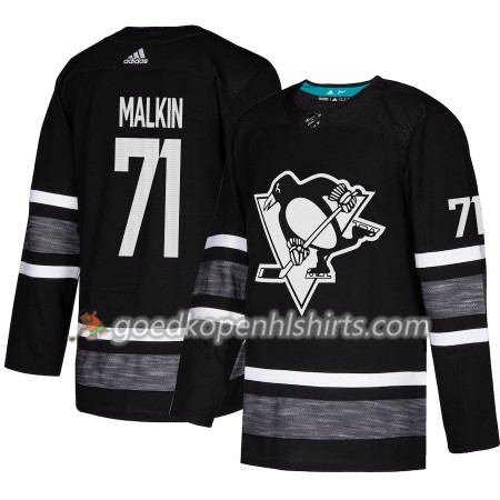 Pittsburgh Penguins Evgeni Malkin 71 2019 All-Star Adidas Zwart Authentic Shirt - Mannen